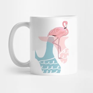 Flamingo Retro Florida Beach Mug